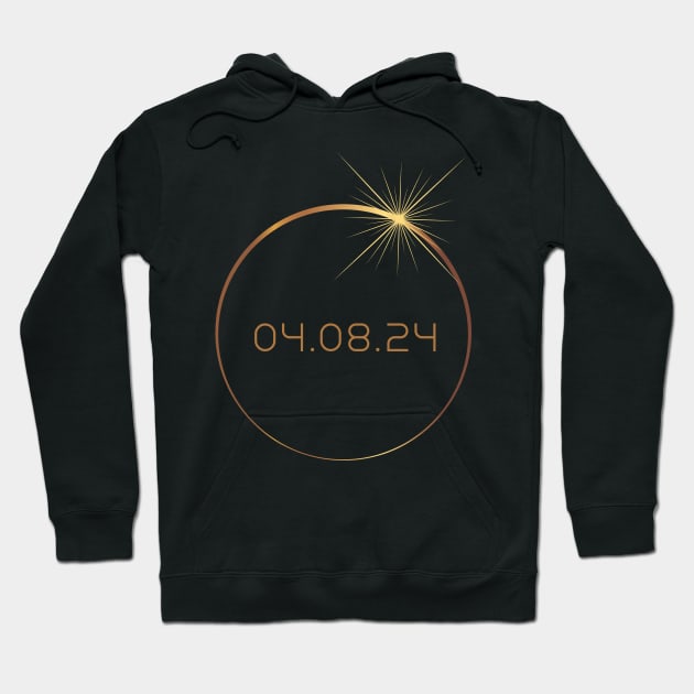 Total Solar Eclipse 2024 Hoodie by All-About-Words